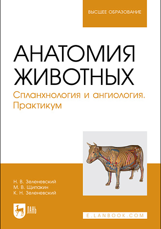 Анатомия животных. Спланхнология и ангиология. Практикум, Зеленевский Н. В., Щипакин М. В., Зеленевский К.Н., Издательство Лань.