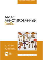 Атлас аннотированный. Грибы, Рязанова О. А., Бакайтис В. И., Николаева М. А., Позняковский В. М., Издательство Лань.