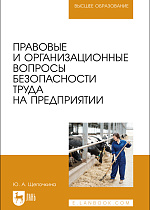 Правовые и организационные вопросы безопасности труда на предприятии, Щепочкина Ю. А., Издательство Лань.
