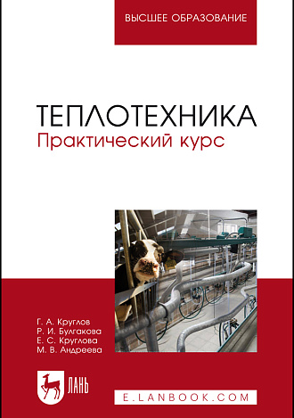 Теплотехника. Практический курс, Круглов Г.А., Булгакова Р.И., Круглова Е.С., Андреева М.В., Издательство Лань.