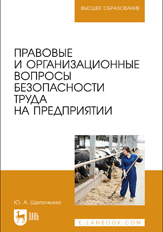Правовые и организационные вопросы безопасности труда на предприятии, Щепочкина Ю. А., Издательство Лань.